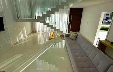 Imagem 7: CASA DESLUMBRANTE COM 3 SUÍTES NO ALPHAVILLE LITORAL NORTE III -FRENTE...