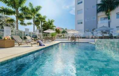 Imagem: O apartamento possui 2 Dormitórios, 2 Banheiros, 1 Vaga na