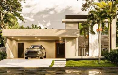 Imagem: A casa em condomínio possui 3 Dormitórios, 4 Banheiros, 4