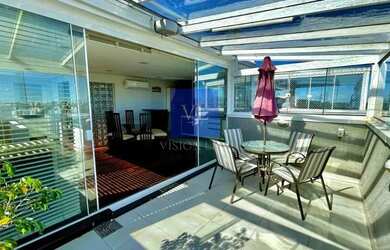 Imagem: O apartamento na cobertura possui 3 Dormitórios, 3 Banheiros