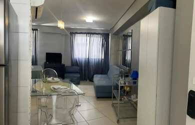 Imagem: O apartamento possui 1 Dormitório, 1 Banheiro, 1 Vaga na garagem