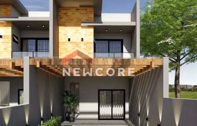 Imagem: A casa possui 3 Dormitórios, 3 Banheiros, 2 Vagas na garagem