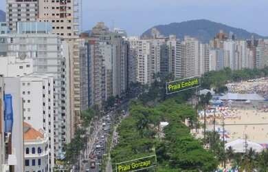 Imagem 2: Maravilhoso apto 2 qtos, 2 wcs, sala ampla, garagem, frente praia, Gonzaga, Santos