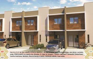 Imagem: A casa em condomínio possui 2 Dormitórios, 1 Banheiro, 1 Vaga