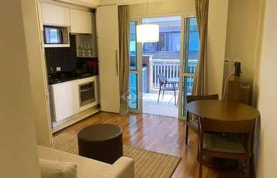 Imagem: O studio possui 1 Dormitório, 1 Banheiro, 1 Vaga na garagem