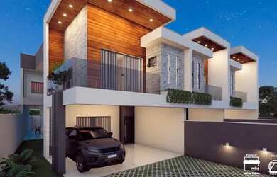 Imagem: A casa possui 3 Dormitórios, 5 Banheiros, 2 Vagas na garagem