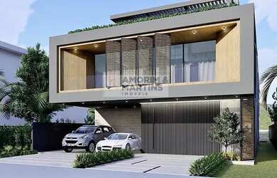 Imagem: A casa em condomínio possui 5 Dormitórios, 5 Banheiros, 4