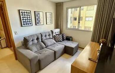 Imagem: O apartamento possui 1 Dormitório, 1 Banheiro, 1 Vaga na garagem