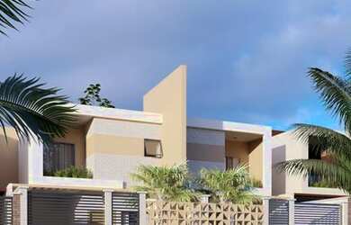 Imagem: A casa possui 3 Dormitórios, 3 Banheiros, 2 Vagas na garagem