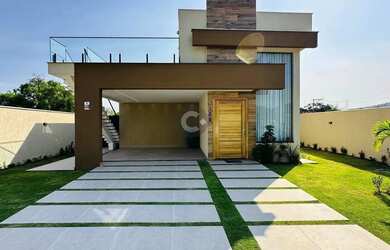 Imagem: A casa em condomínio possui 4 Dormitórios, 3 Banheiros, 4