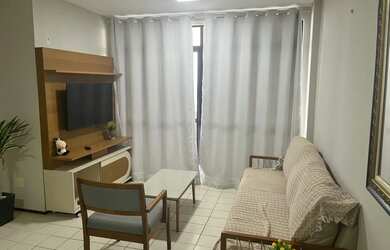 Imagem: O apartamento possui 1 Dormitório, 1 Banheiro, 2 Vagas na garagem