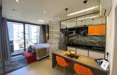 Imagem: O studio possui 1 Dormitório, 1 Banheiro, 1 Vaga na garagem