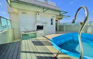 Imagem: O apartamento na cobertura possui 4 Dormitórios, 4 Banheiros