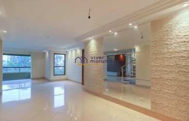 Imagem: O apartamento na cobertura possui 4 Dormitórios, 5 Banheiros