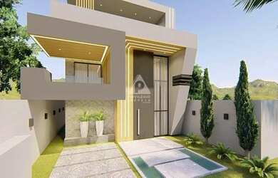 Imagem: A casa em condomínio possui 4 Dormitórios, 5 Banheiros, 2