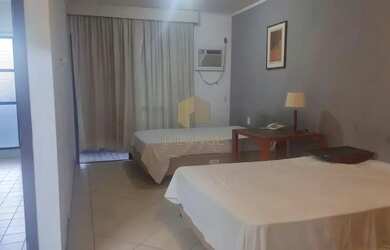 Imagem: O apartamento possui 1 Dormitório, 1 Banheiro, 1 Vaga na garagem