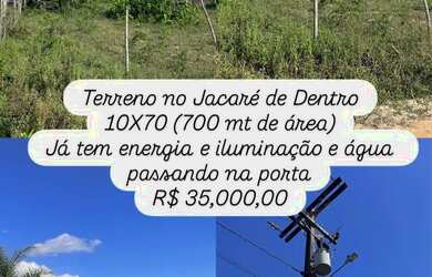Imagem: O terreno possui 700m² de Área e está localizado em Centro