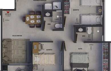 Imagem 11: Apartamento à venda, 51 m² por R$ 241.900,00 - Estados - João Pessoa/PB