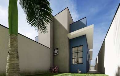 Imagem: A casa possui 2 Dormitórios, 2 Banheiros, 2 Vagas na garagem