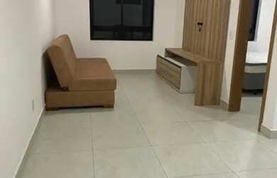 Imagem: O apartamento possui 1 Dormitório, 1 Banheiro, 1 Vaga na garagem