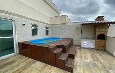 Imagem: O apartamento na cobertura possui 3 Dormitórios, 3 Banheiros