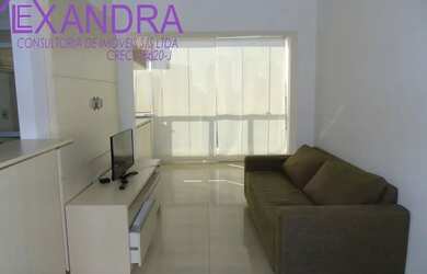 Imagem: O apartamento possui 1 Dormitório, 1 Banheiro, 1 Vaga na garagem