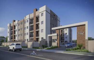 Imagem: O apartamento possui 2 Dormitórios, 1 Banheiro, 1 Vaga na garagem