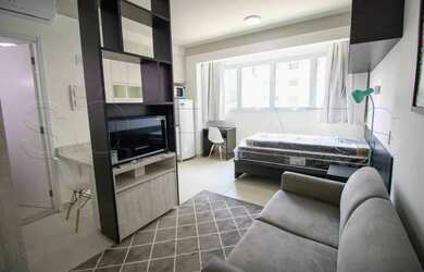 Imagem: O studio possui 1 Dormitório, 1 Banheiro, 1 Vaga na garagem