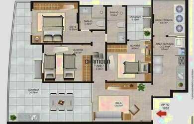 Imagem 12: Apartamento à venda, 3 quartos, 1 suíte, 2 vagas, Praia do Morro - Guarapari/ES