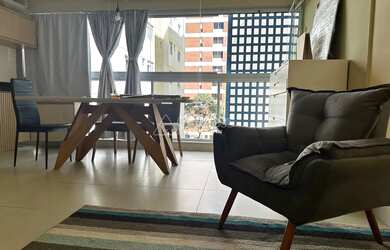 Imagem: O apartamento possui 1 Dormitório, 1 Banheiro, 1 Vaga na garagem