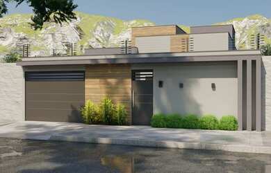 Imagem: A casa possui 3 Dormitórios, 3 Banheiros, 2 Vagas na garagem