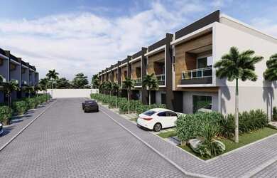 Imagem: A casa em condomínio possui 3 Dormitórios, 2 Banheiros, 1