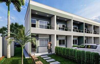 Imagem: A casa possui 3 Dormitórios, 3 Banheiros, 5 Vagas na garagem