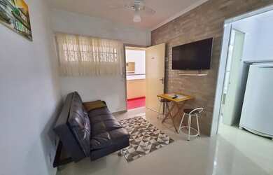 Imagem 3: Kitão dividido em 01 dormitório vista mar no Canto do Forte em Praia...