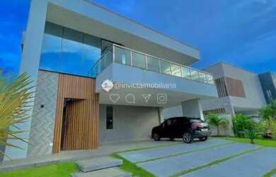 Imagem: A casa em condomínio possui 4 Dormitórios, 5 Banheiros, 4