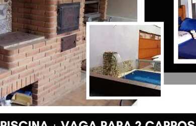 Imagem: A casa possui 2 Dormitórios, 2 Banheiros, 2 Vagas na garagem