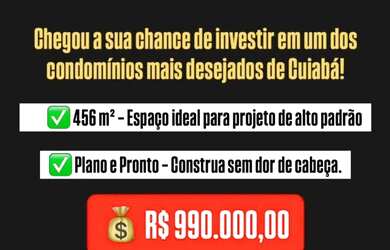 Imagem: O terreno está localizado em Ribeirão do Lipa, Cuiabá à