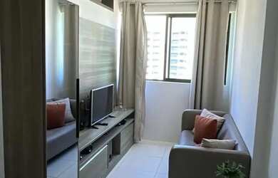 Imagem: O apartamento possui 1 Dormitório, 1 Banheiro, 1 Vaga na garagem