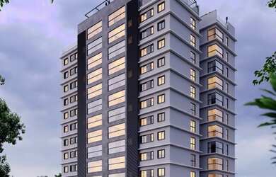 Imagem: O apartamento possui 1 Dormitório, 1 Banheiro, 1 Vaga na garagem