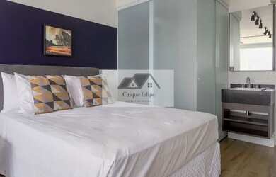 Imagem: O studio possui 1 Dormitório, 1 Banheiro, 1 Vaga na garagem