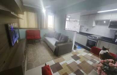 Imagem: O apartamento possui 1 Dormitório, 1 Banheiro, 38m² de Área