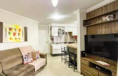 Imagem: O apartamento possui 2 Dormitórios, 1 Banheiro, 1 Vaga na garagem