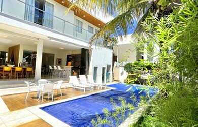 Imagem: A casa em condomínio possui 4 Dormitórios, 5 Banheiros, 5