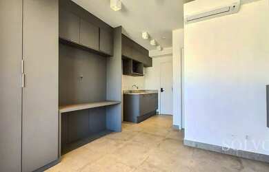 Imagem: O studio possui 1 Dormitório, 1 Banheiro e 23m² de Área e