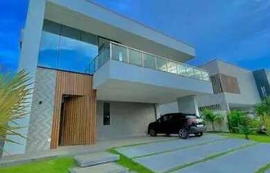 Imagem: A casa em condomínio possui 4 Dormitórios, 5 Banheiros, 4