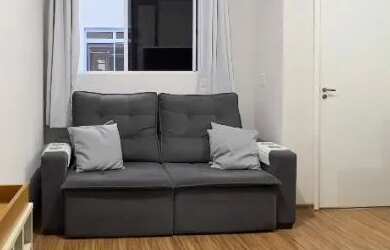 Imagem: O apartamento possui 2 Dormitórios, 1 Banheiro, 1 Vaga na garagem