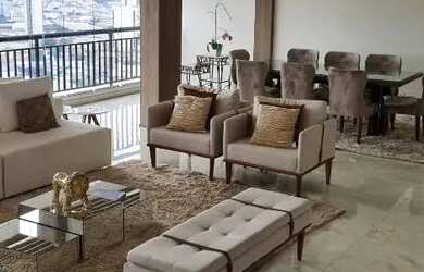 Imagem: O apartamento na cobertura possui 4 Dormitórios, 4 Banheiros