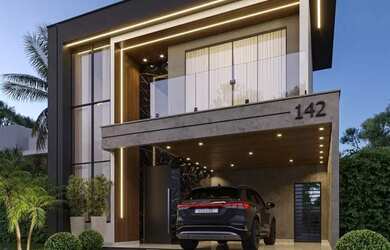 Imagem: A casa em condomínio possui 3 Dormitórios, 4 Banheiros, 2