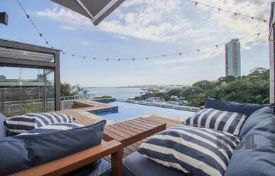 Imagem: O apartamento na cobertura possui 3 Dormitórios, 4 Banheiros