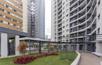 Imagem: O apartamento possui 1 Dormitório, 1 Banheiro, 1 Vaga na garagem